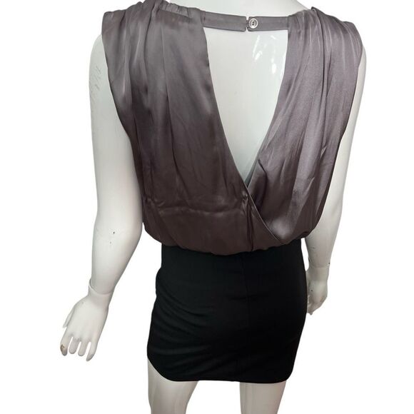 NWOT One Clothing Gray Blouson Black Skirt Mini Dress‎ - XS - Picture 3 of 13